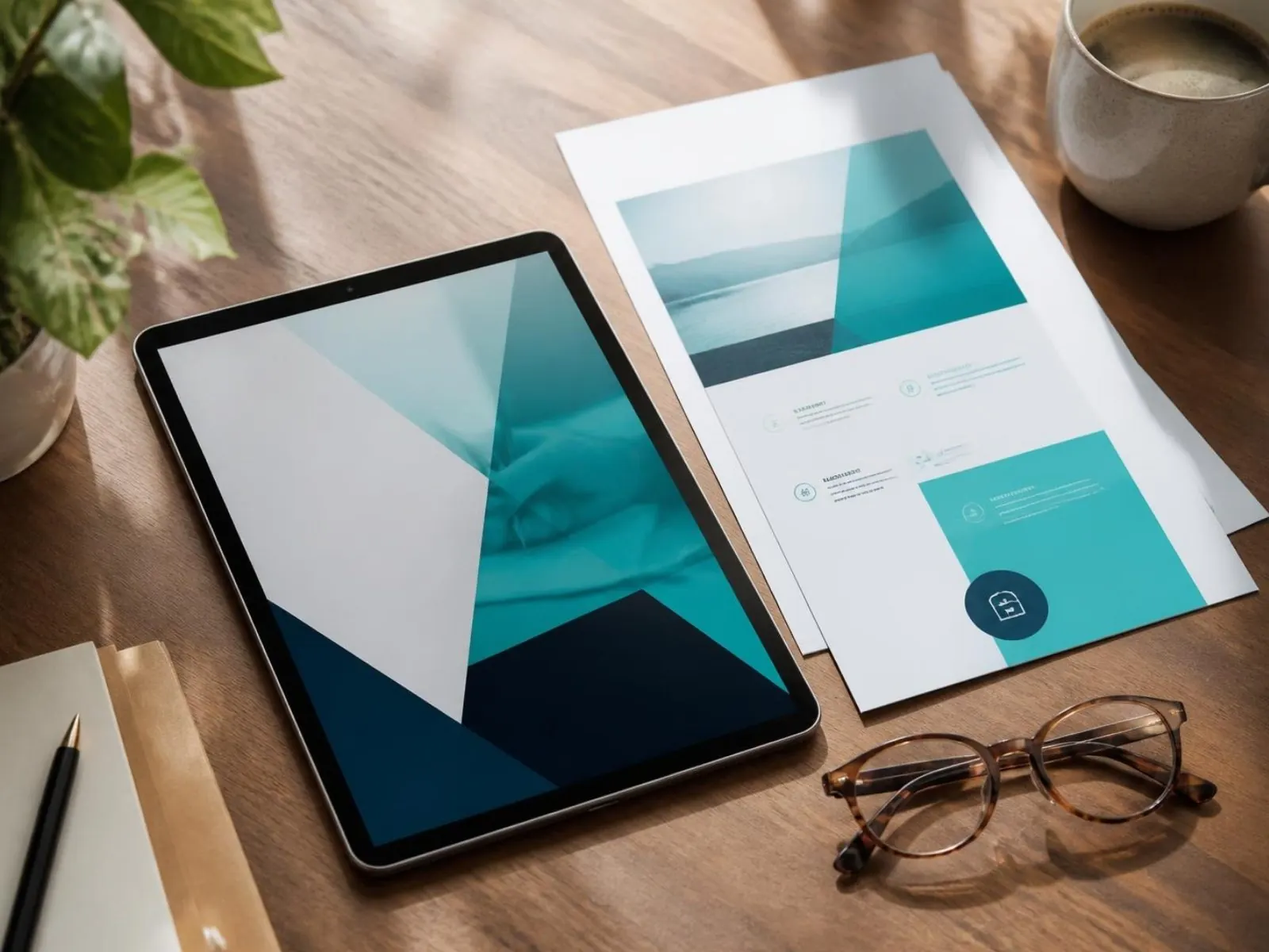 Tablette affichant un guide numérique